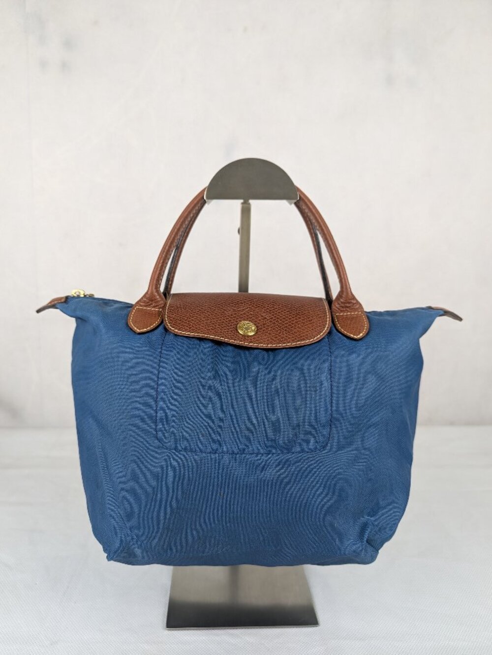Longchamp Le Pliage Nylon Tote Bag Blue – Used – Authentic – Fast Ship